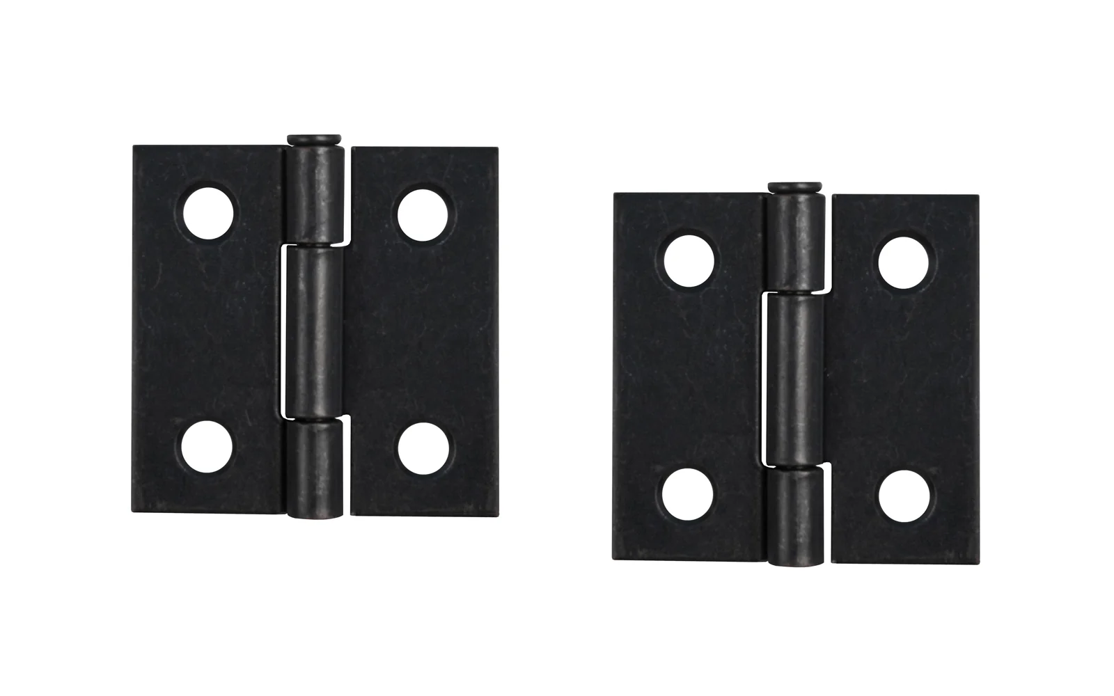 Pair of Loose Pin Plated Steel Cabinet Butt Hinges ~ 1-1/2" x 1-1/2"