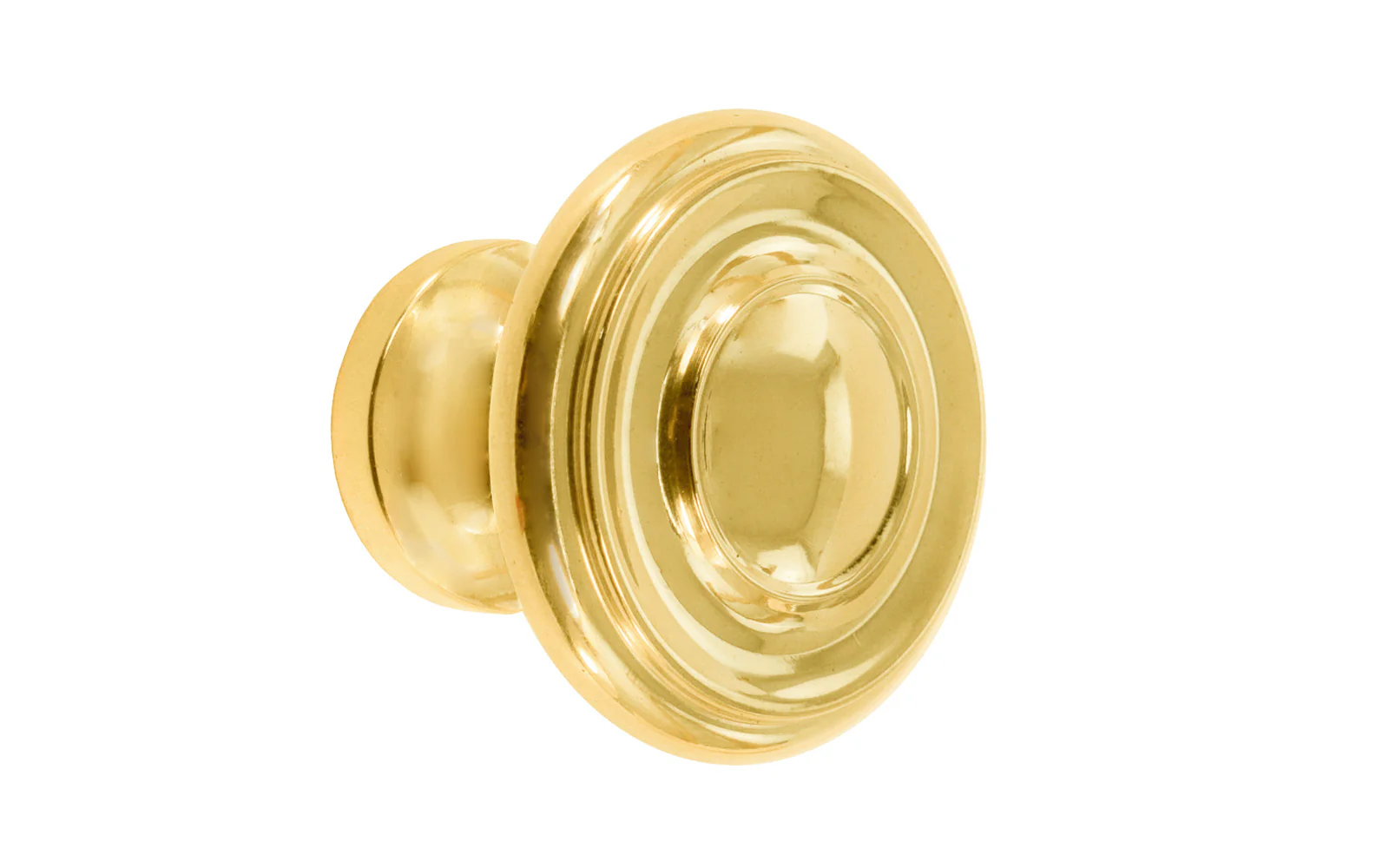 Solid Brass Classic Contemporary Cabinet Knob ~ 1-1/4" Diameter - Image 6