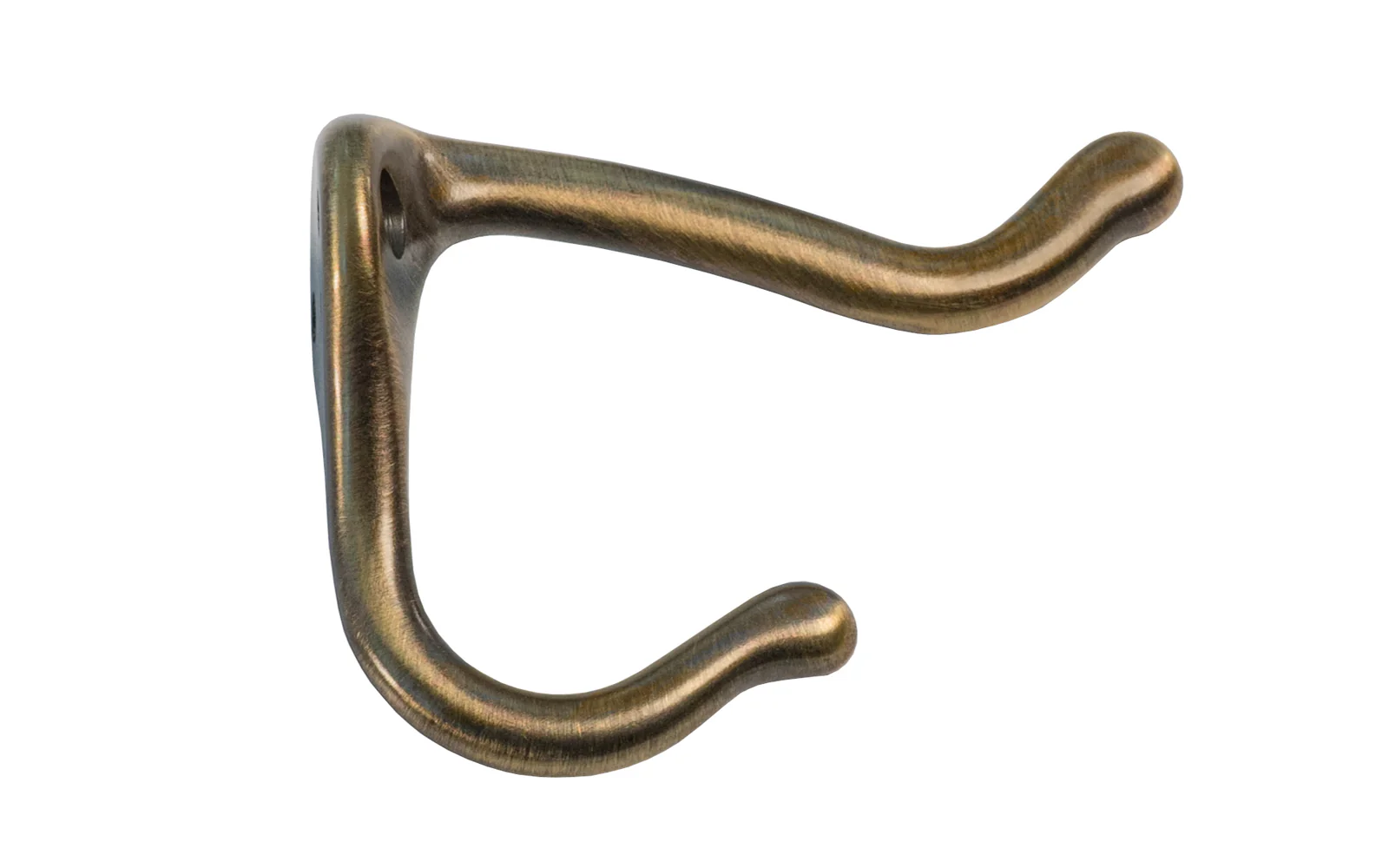 Ives Solid Brass Coat & Hat Hook ~ Antique Brass Finish - Image 2
