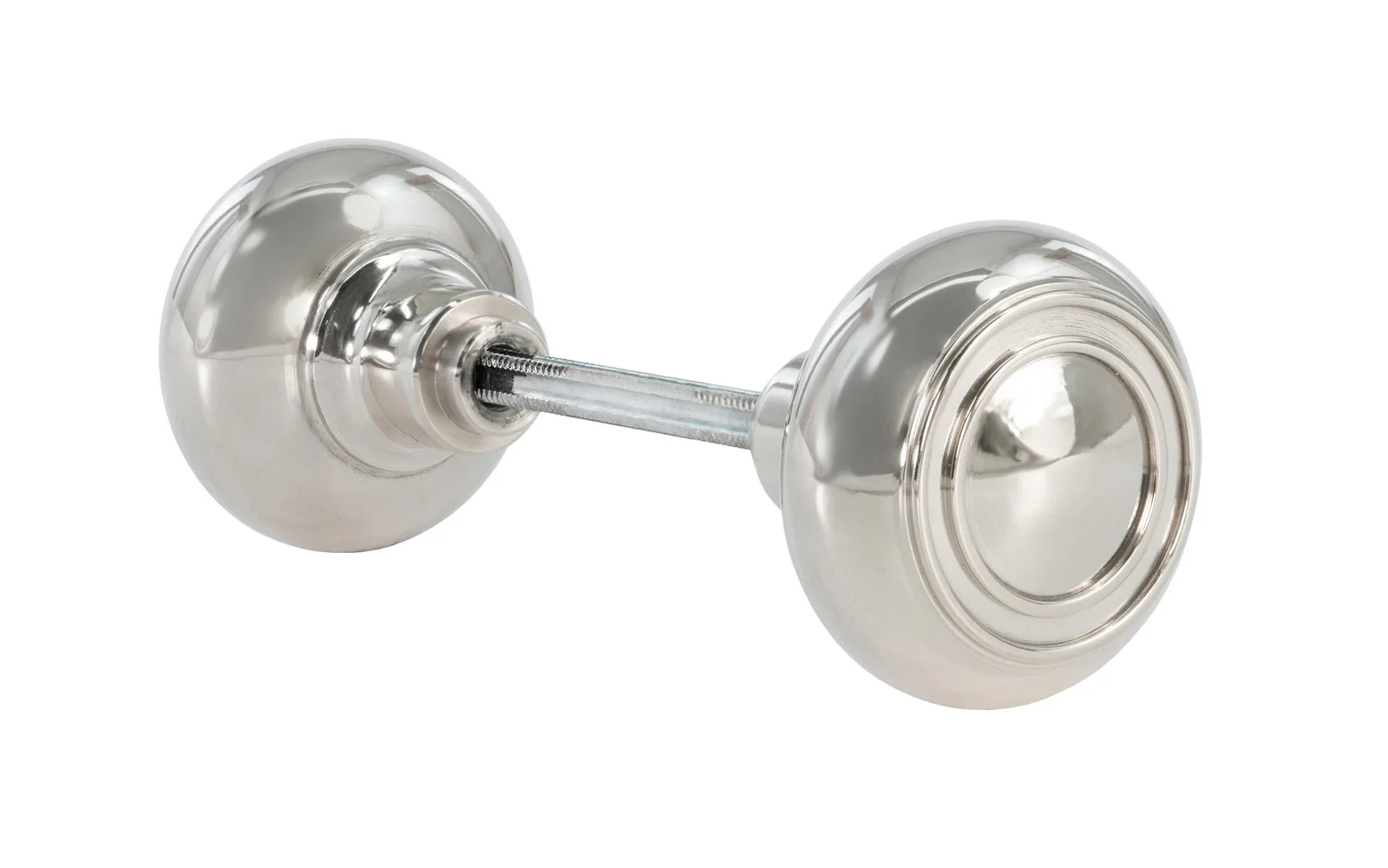 Pair of Solid Brass Core "Circle-Ring" Doorknobs - Image 6