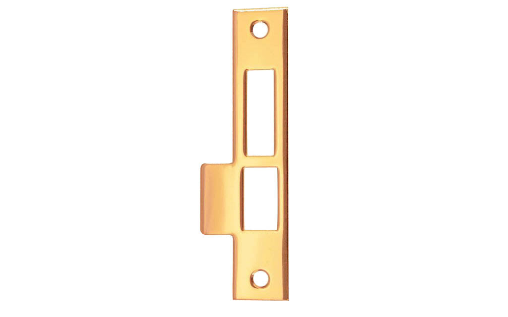 Solid Brass Door Mortise Strike ~ 6" X 1-3/16" - Image 3