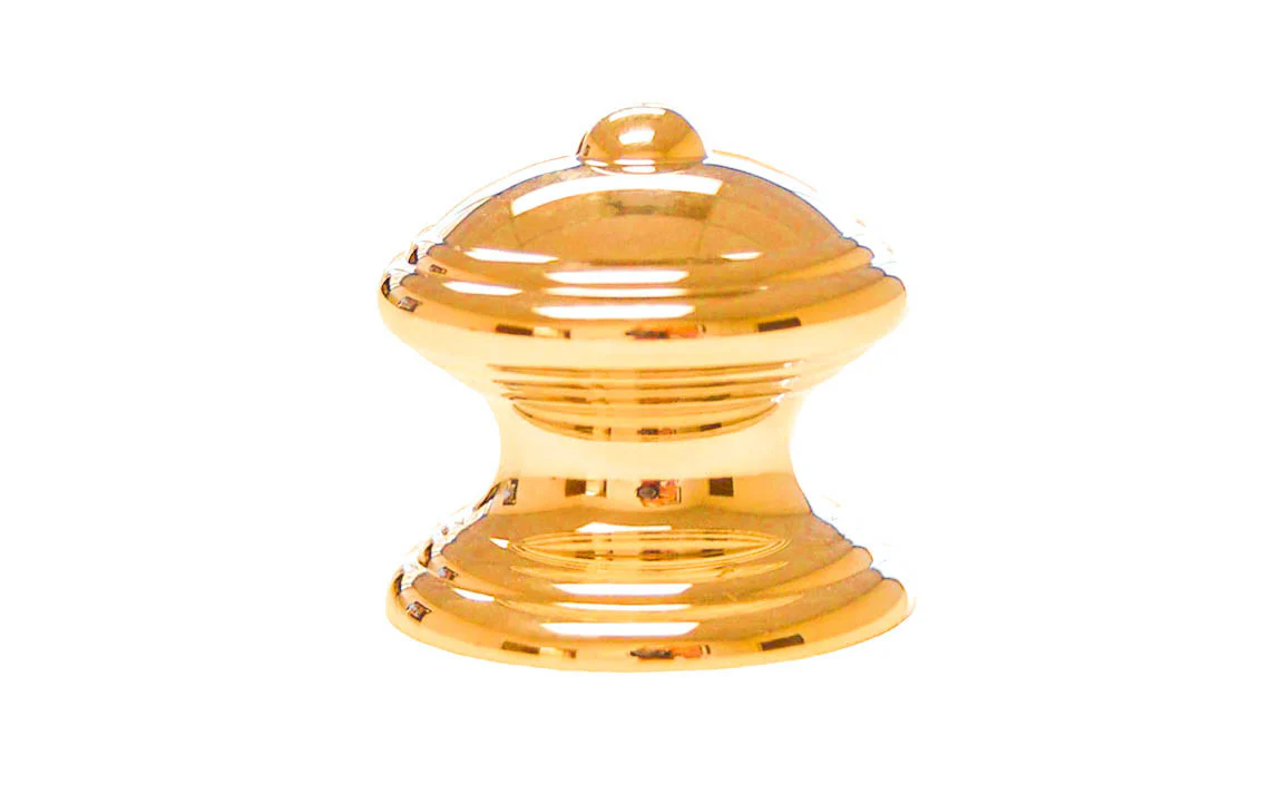 Solid Brass Finial Knob ~ 1-1/4" Diameter - Image 4