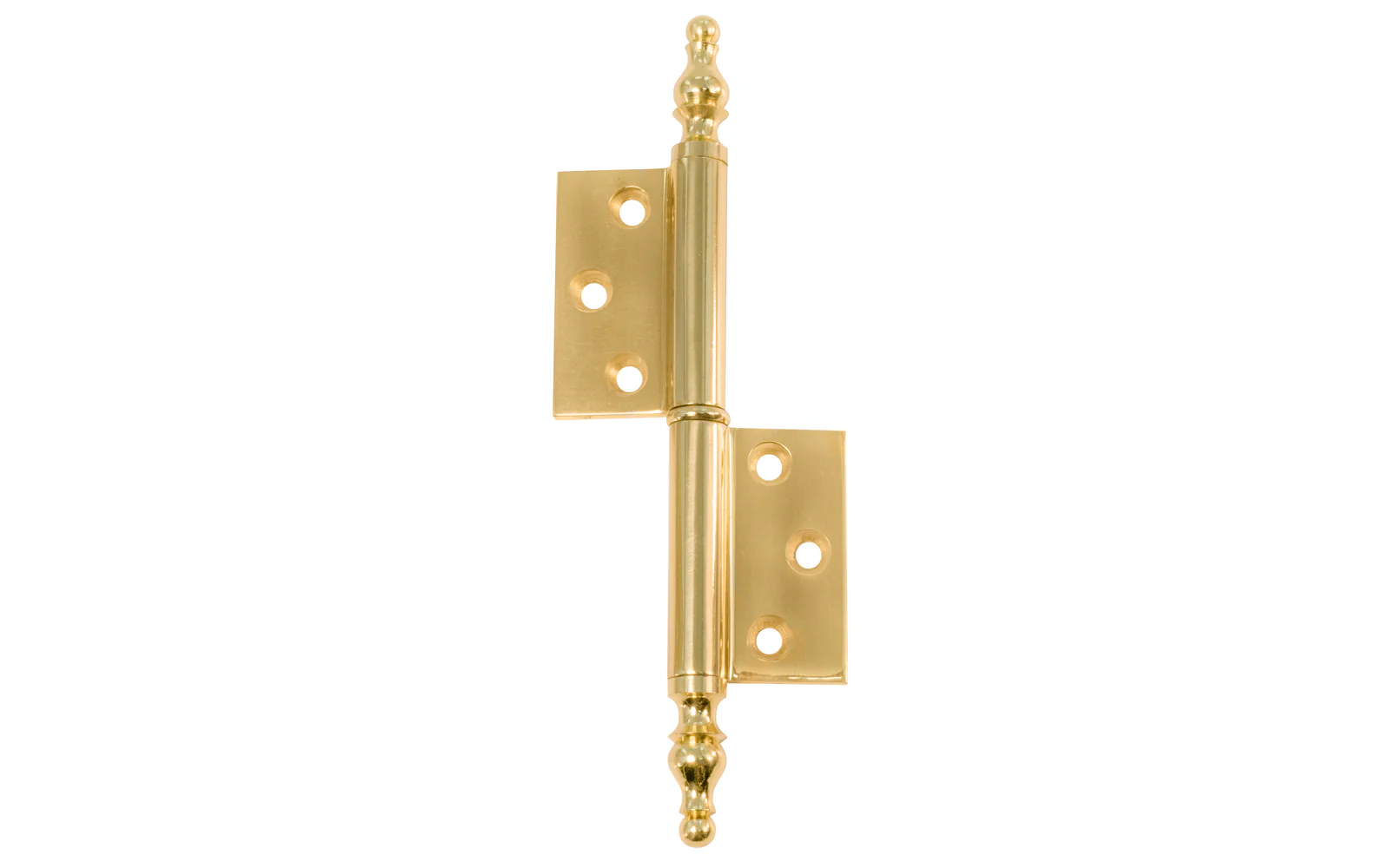 Solid Brass "Flag" Hinges with Steeple Tips - Left - Image 3