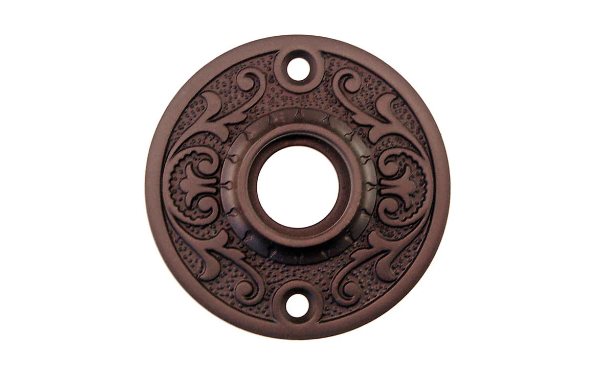 Solid Brass Floral-Style Rosette