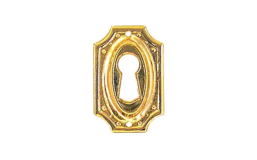 Stamped Brass Keyhole - Image 2