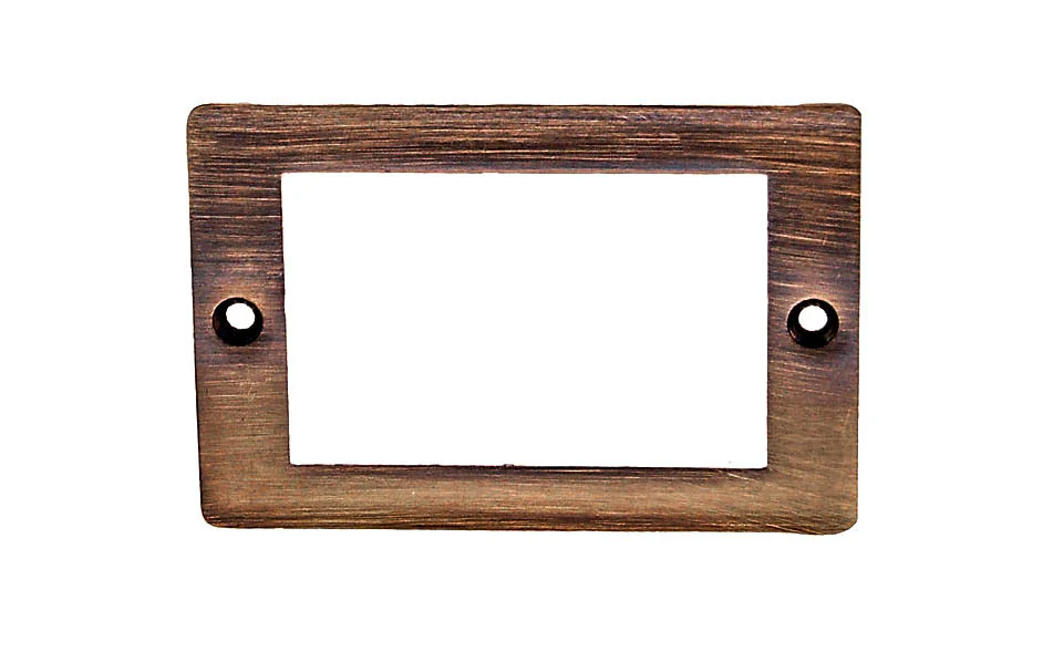 Solid Brass Label Holder ~ 3" x 2" - Image 5
