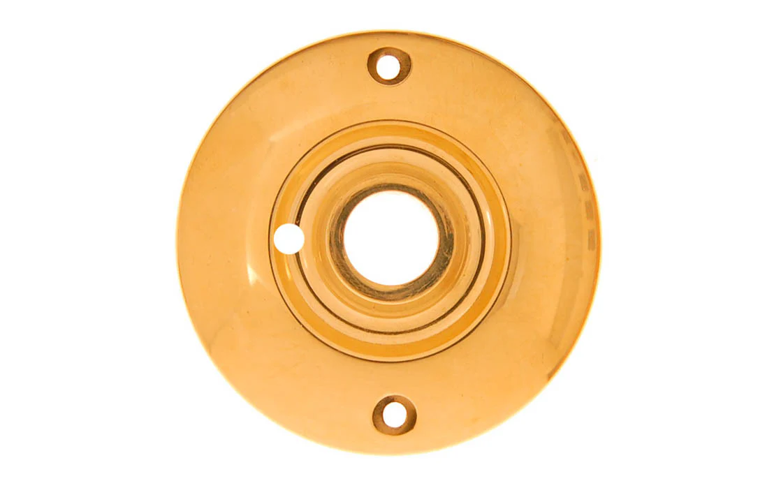 Solid Brass Large Rosette ~ Privacy (Locking)