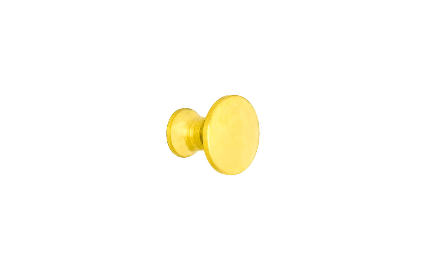Solid Brass Mini Knob ~ 1/2" Diameter - Image 2