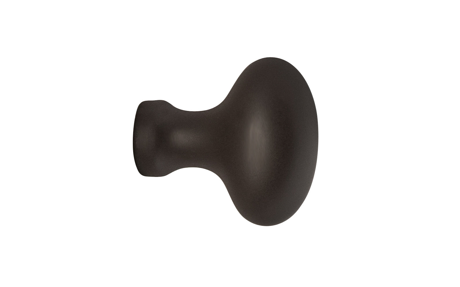 Solid Brass Cabinet Oval Knob ~ 1-1/4" Length - Image 2