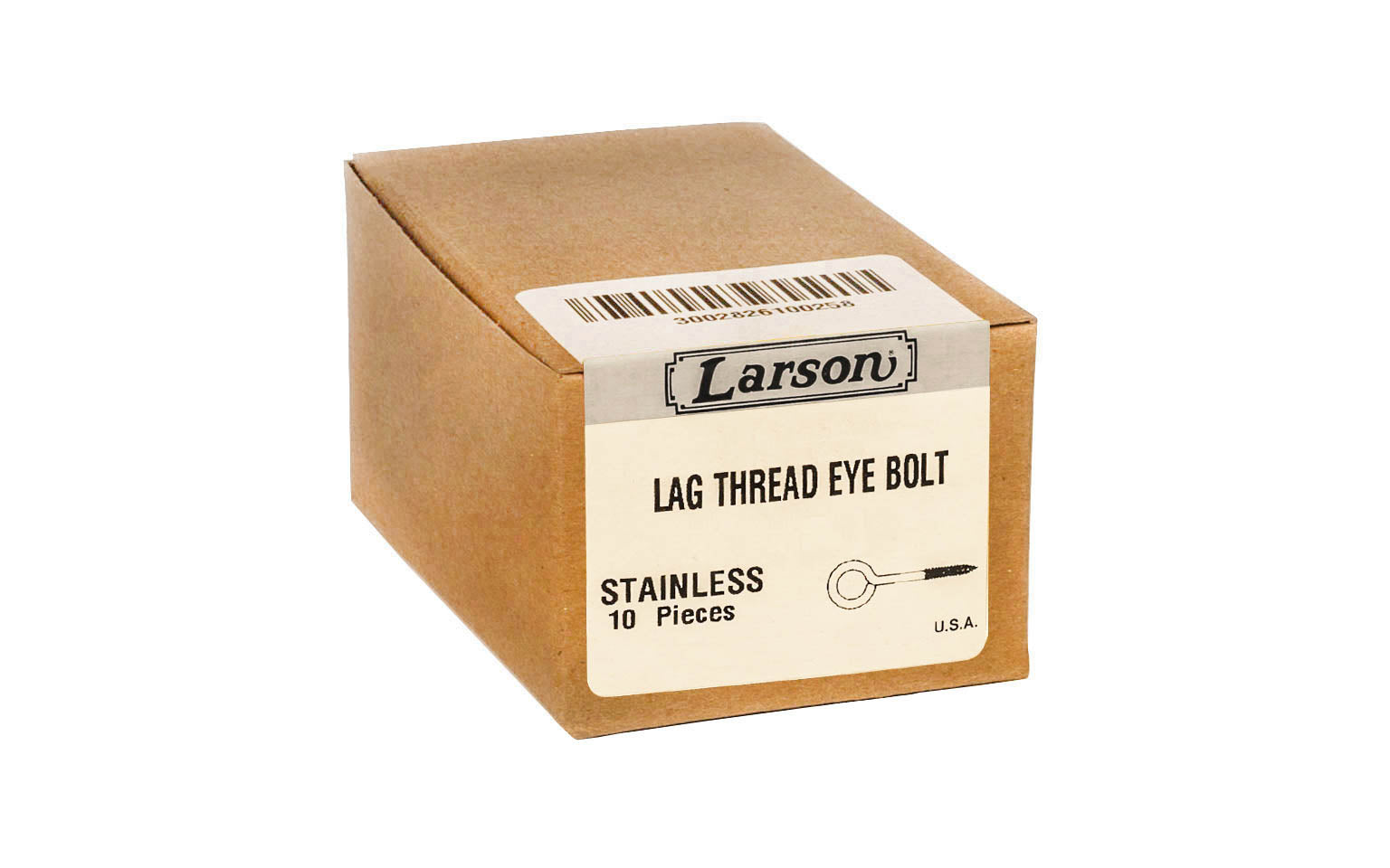 Stainless Steel Screw Eye ~ Lag Thread - Image 2