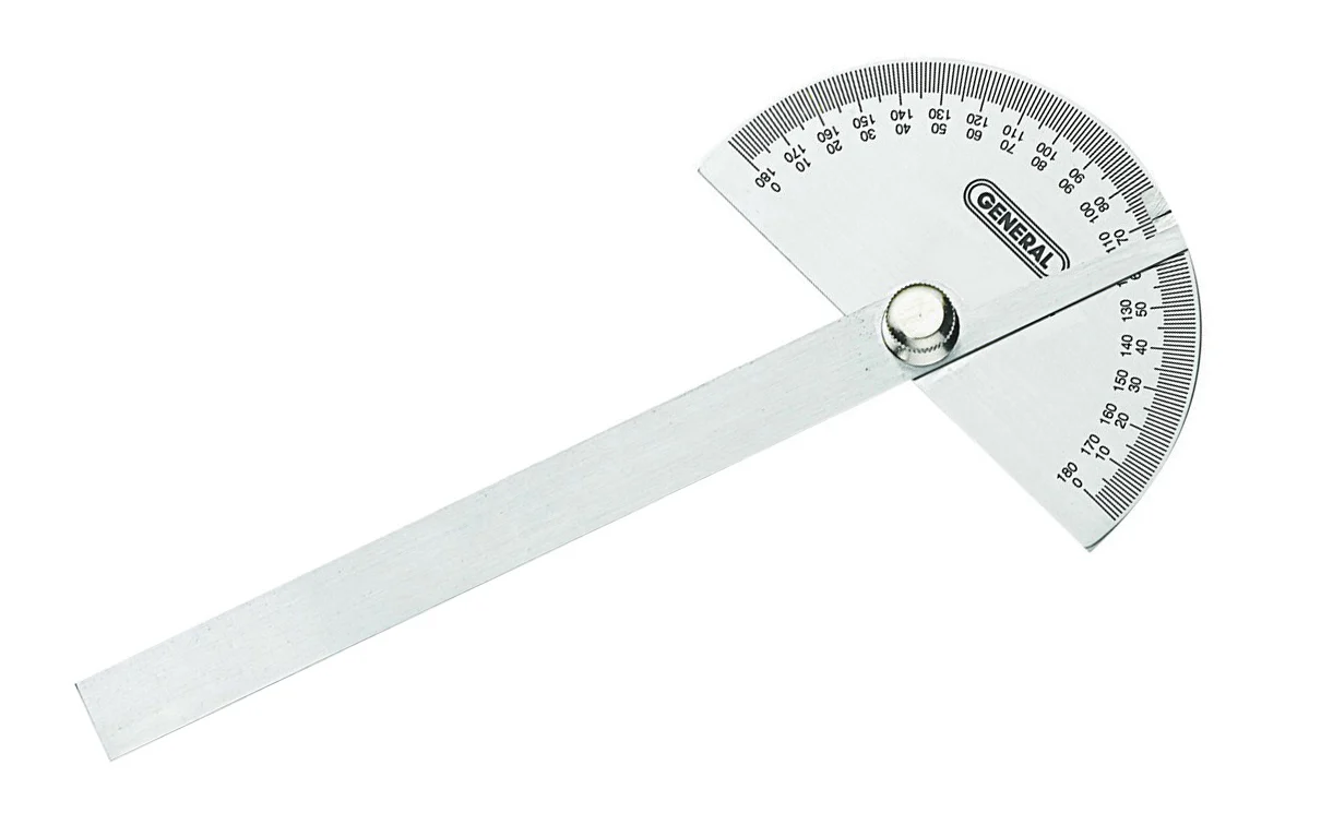 Stainless Steel Protractor ~ Round Head