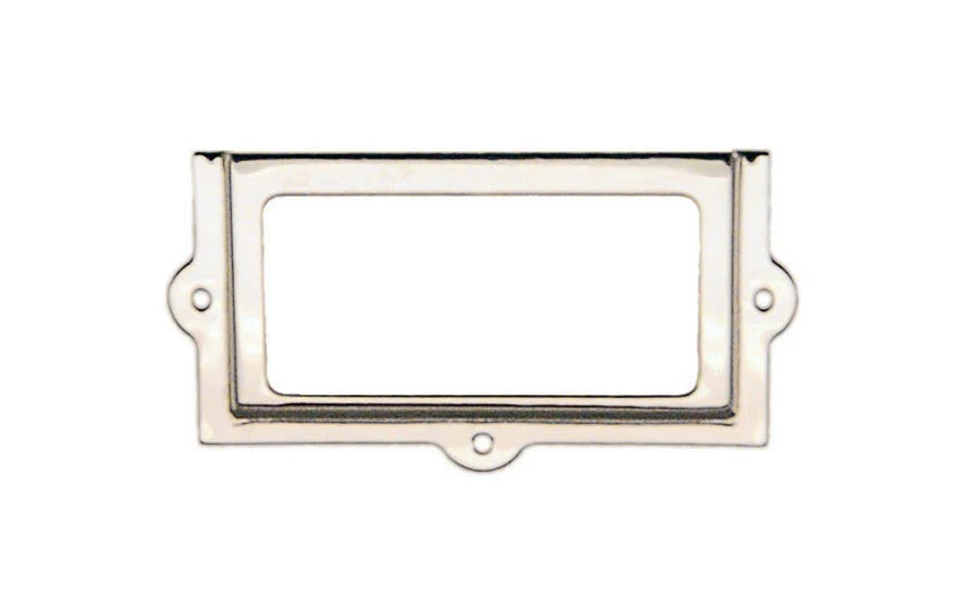 Stamped Brass Label Holder ~ 2-3/8" x 1-1/4" - Image 4