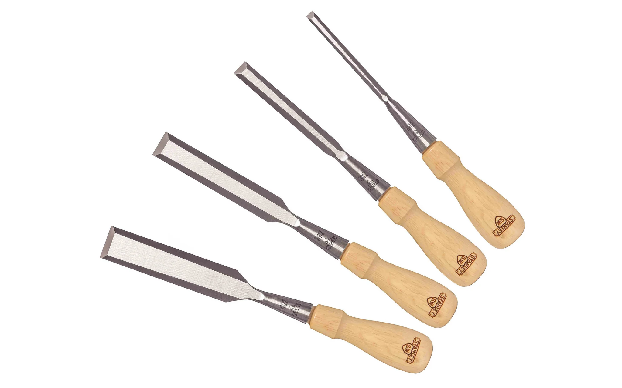 Stanley 4-Piece Sweetheart Socket Chisel Set with Leather Pouch - Image 2