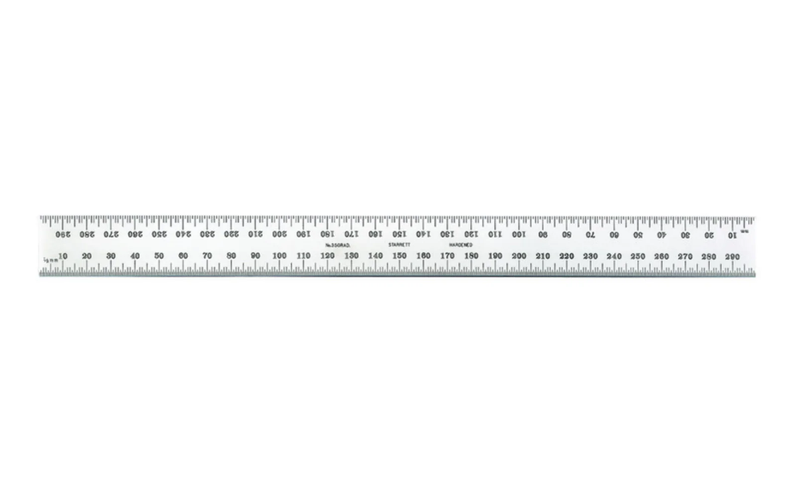 Starrett 12" Blade for Combo Square - 1/2 mm & mm Grads - Image 2