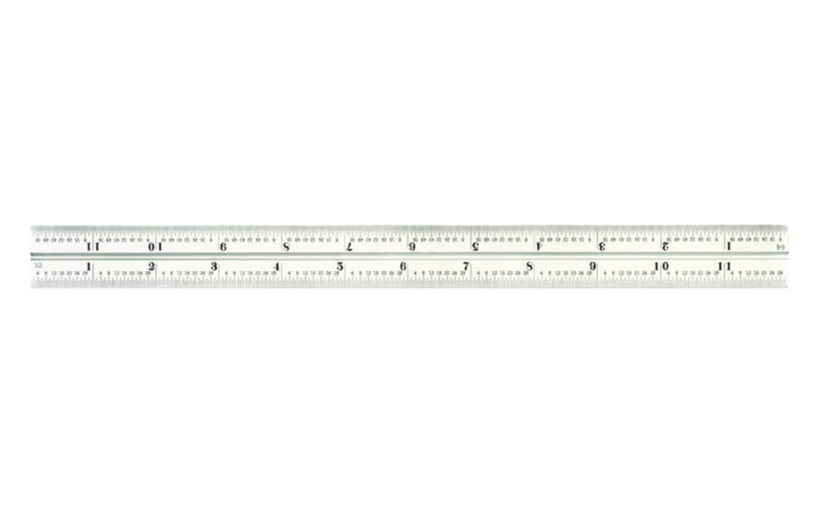 Starrett 12" Blade for Combo Square - 1/50", 1/100", 1/32", 1/64" Grads
