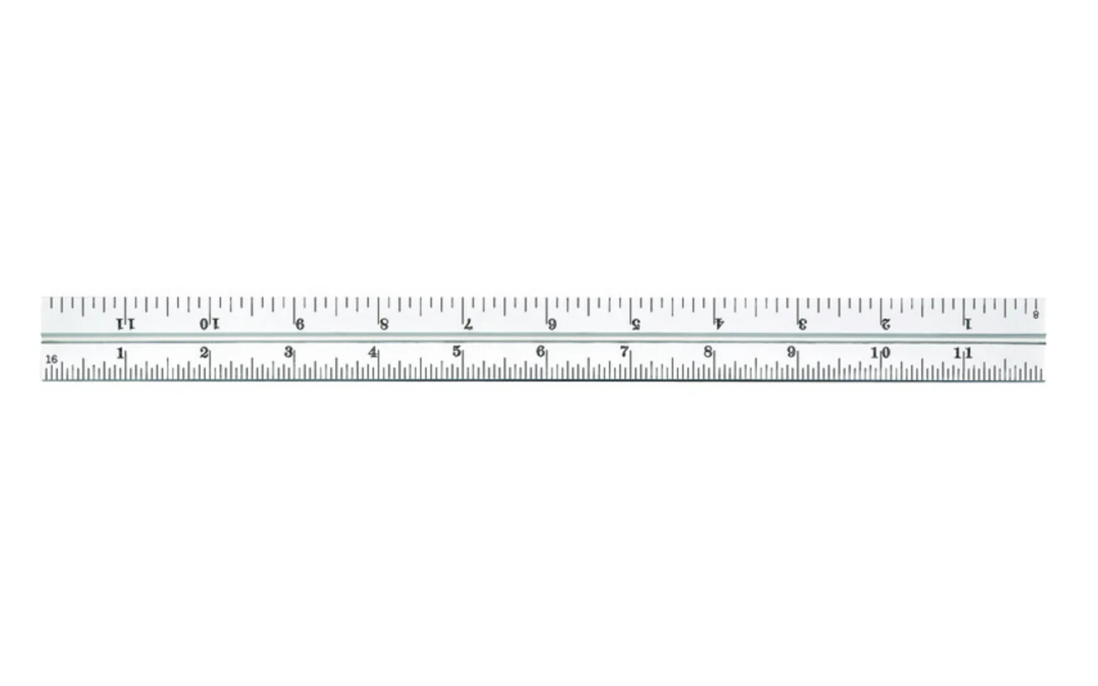 Starrett 12" Blade for Combo Square - 1/8", 1/16", 1/32", 1/64" Grads