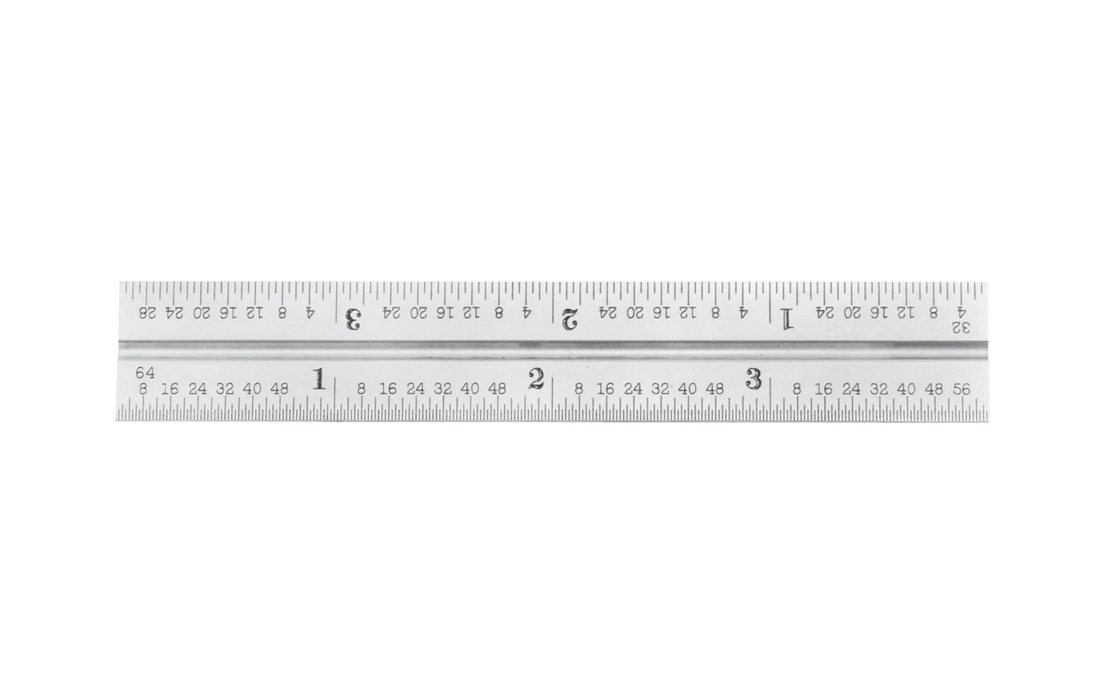 Starrett 4" Blade for Combo Square - 1/32", 1/64", 1/50", 1/100" Grads