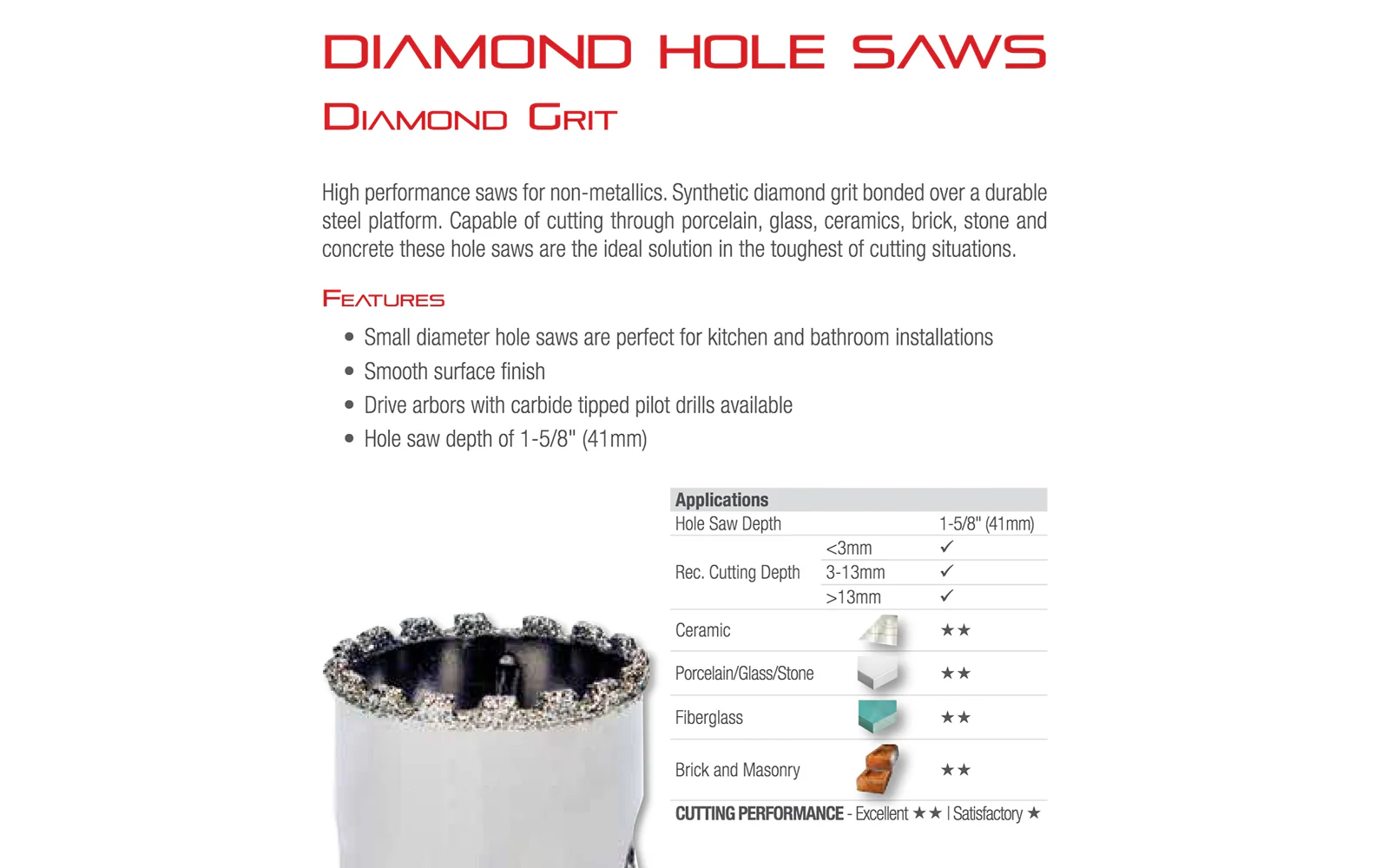 Starrett Diamond Grit Hole Saw - Image 7