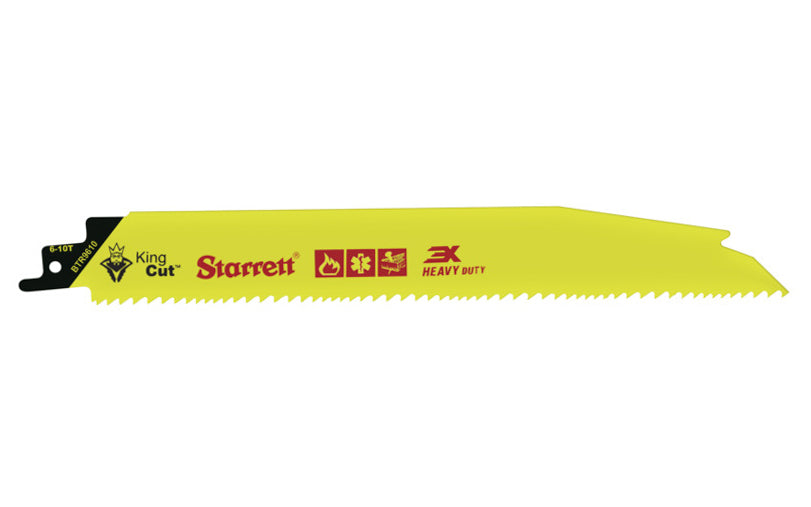 Starrett "King Cut" Bi-Metal Reciprocating Saw Blade ~ 9" Long - 6 to 10 TPI