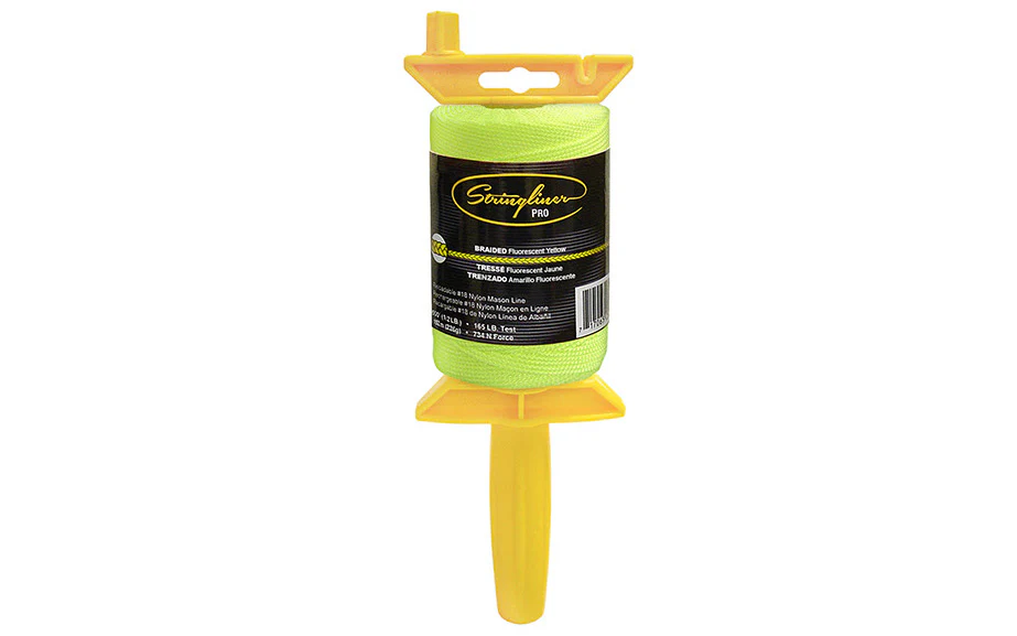 Stringliner Braided Mason Line Reel - Fluorescent Yellow - Image 2