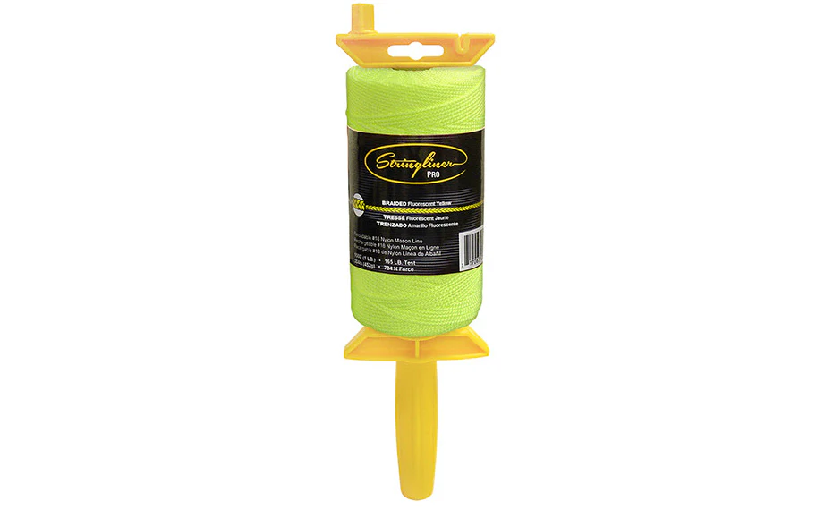 Stringliner Braided Mason Line Reel - Fluorescent Yellow - Image 3