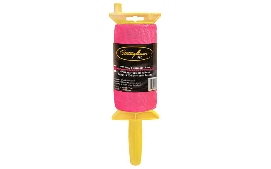 Stringliner Twisted Mason Line Reel - Fluorescent Pink - Image 3