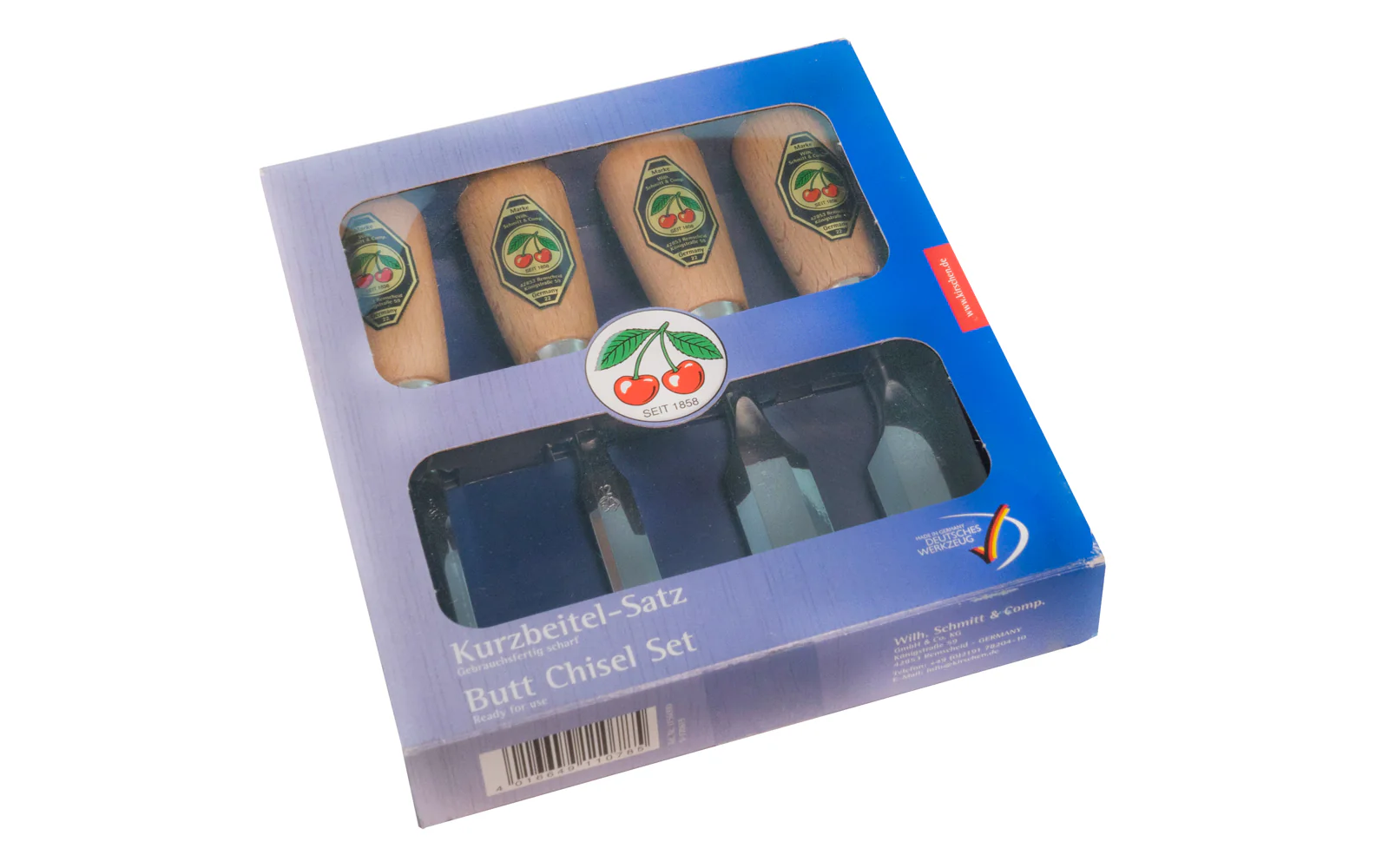 Two Cherries 4-Piece Butt Chisel Set - 6, 12, 20, 26 mm - Image 2