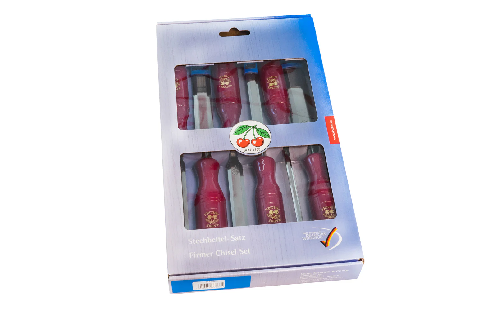 Two Cherries 6-Piece Firmer Chisel Set - 6, 10, 12, 16, 20, 26 mm - Image 2
