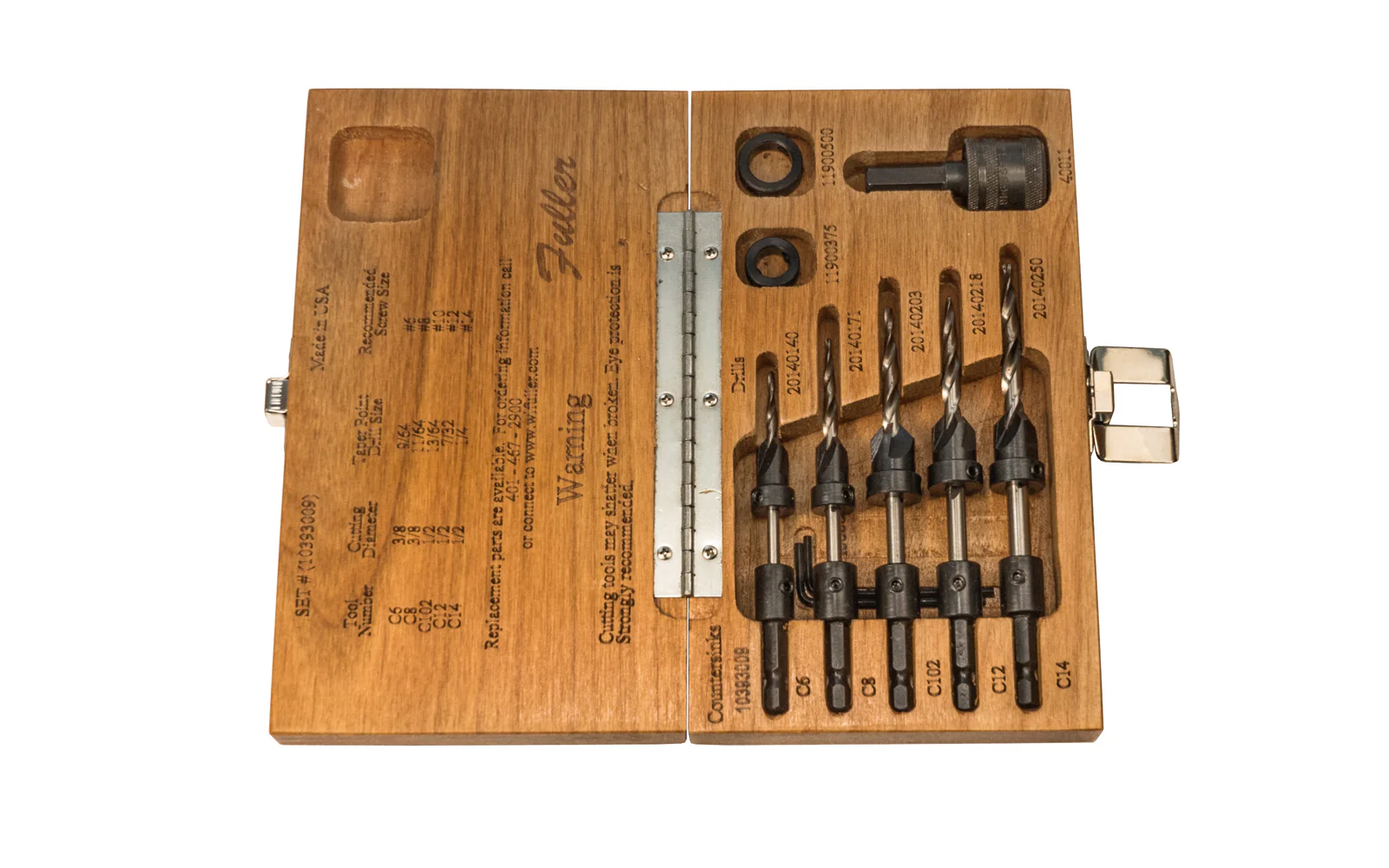 W.L. Fuller No. 9 Set - Countersink & Tapered Drill Bit Set ~ 10393009 - Image 2