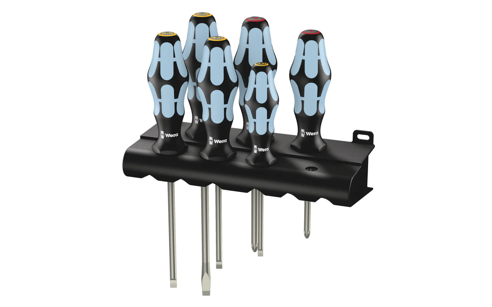 Wera 6-PC Stainless Screwdriver Set & Rack "3334/6"