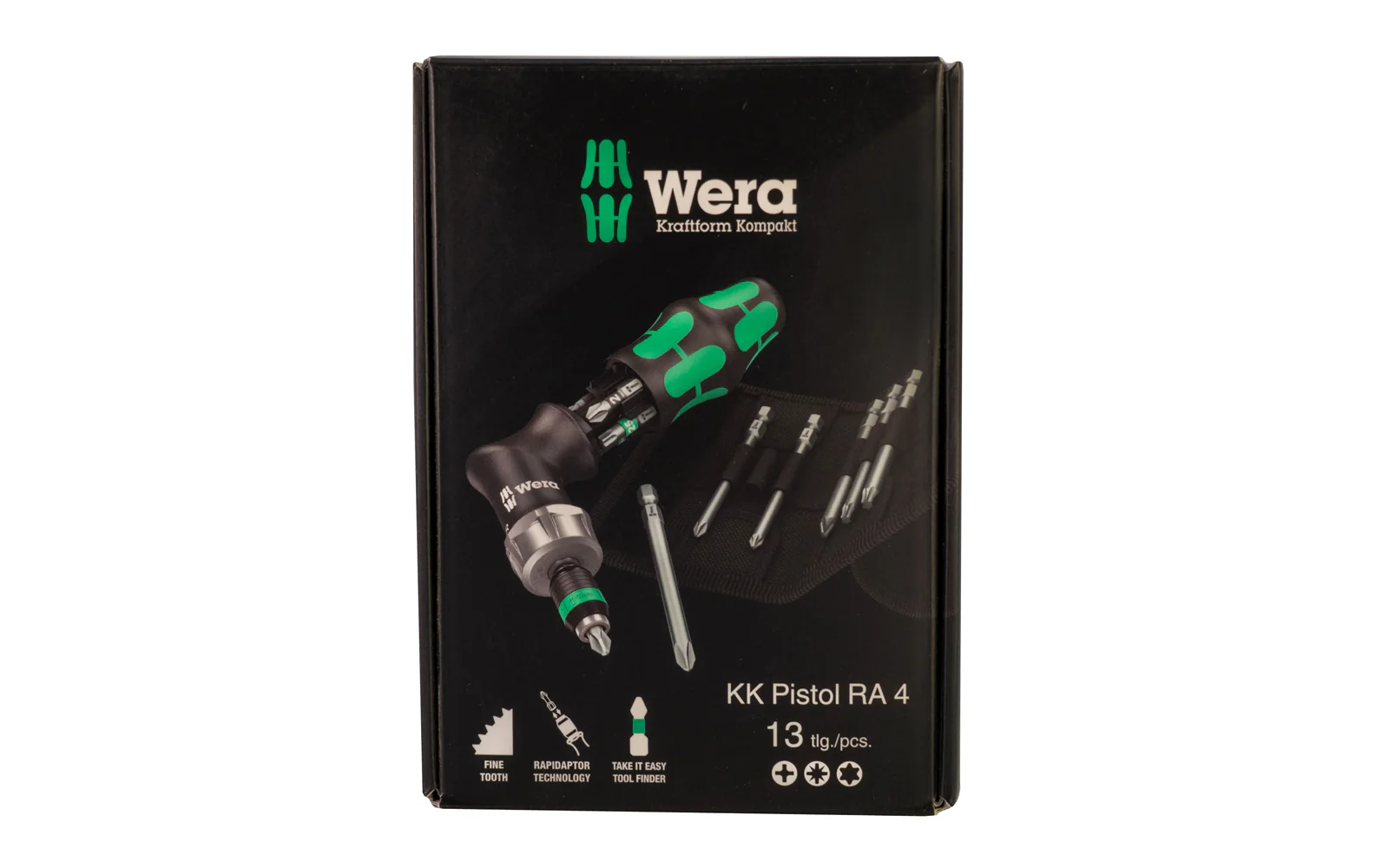 Wera 13 PC Screwdriver Set & Bits - "Kraftform Kompakt Pistol RA 4"