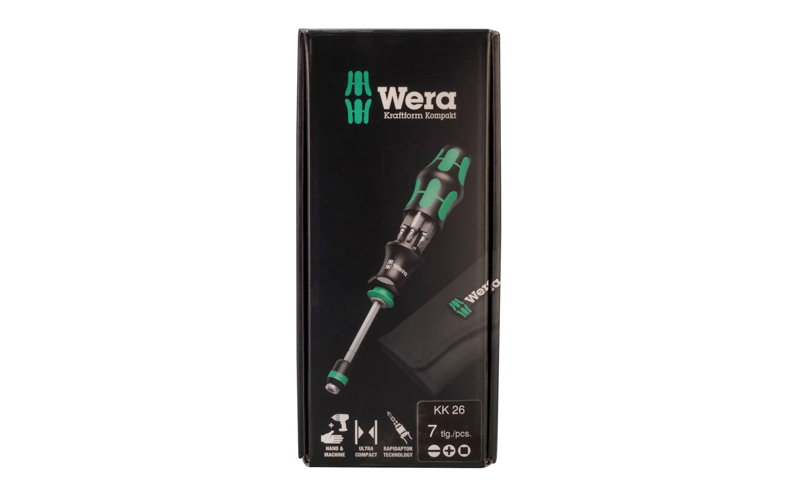 Wera Screwdriver Set & Bits With Pouch - "Kraftform Kompakt 26"