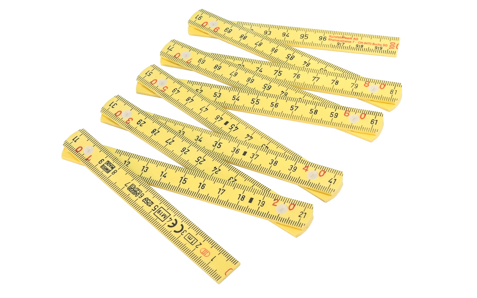 Wiha Pocket-Sized Inch/Metric Inside Reading Folding Ruler "MaxiFlex" ~ 61601