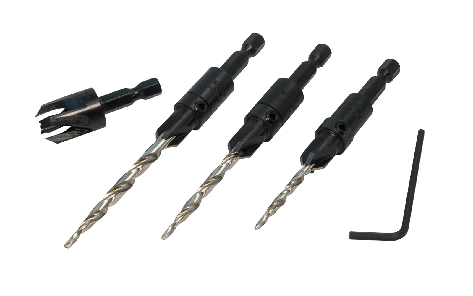 WL Fuller Four-Flute Type "C" Countersink & Tapered Drill Bit Set ~ 10349003C