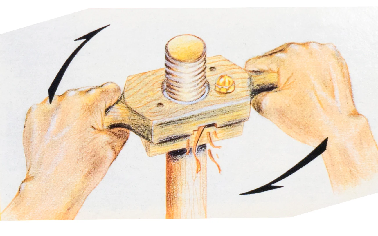 Wood Threading Kit - 1-1/4" x 6 TPI Tap & Die Set - Image 2