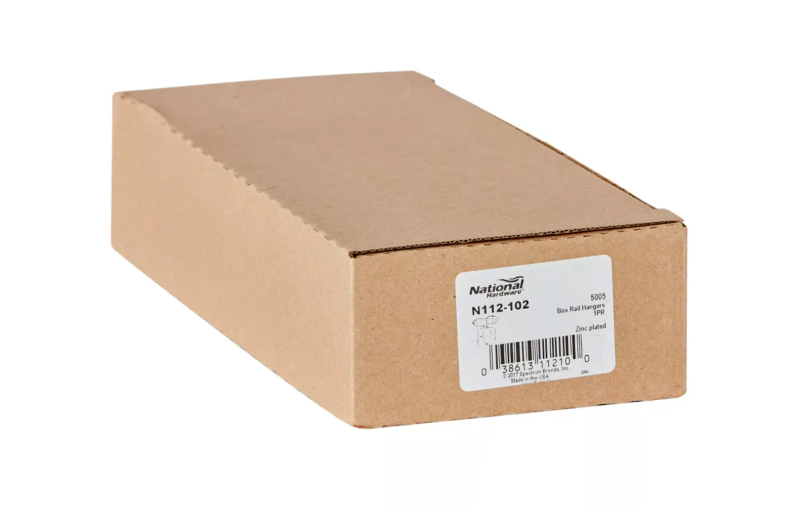 Zinc-Plated Box Rail Hanger Set - N112-102 - Image 4