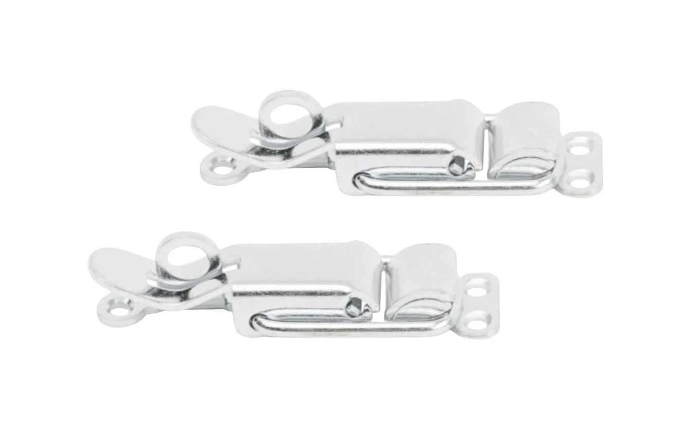 Zinc-Plated Lockable Draw Catches - 2 Pack